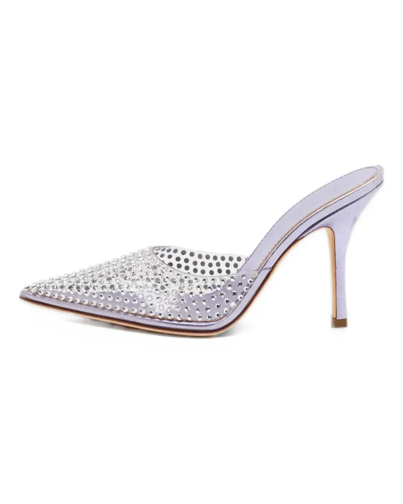 Paris Texas Hollywood crystal-embellished mules - Violett Violett