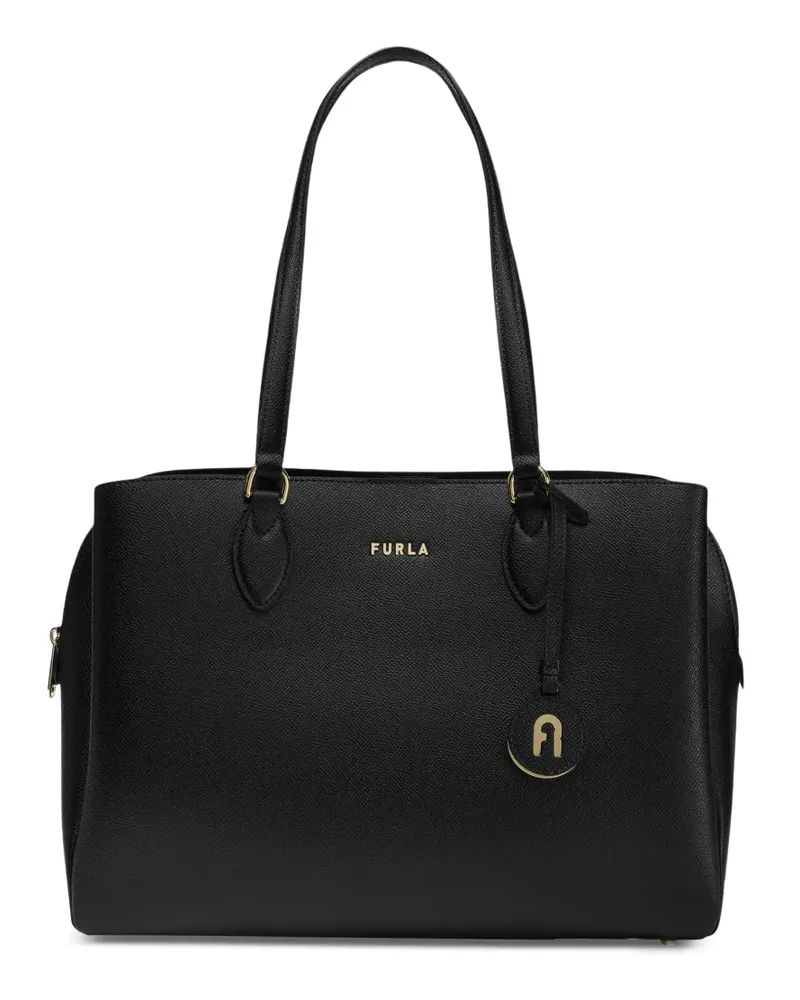 Furla large Minerva Arch-logo tote bag - Schwarz Schwarz