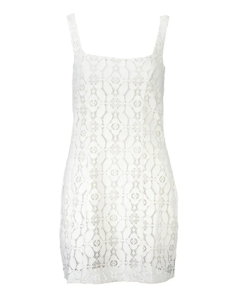 Desigual floral-lace mini dress - Weiß Weiß