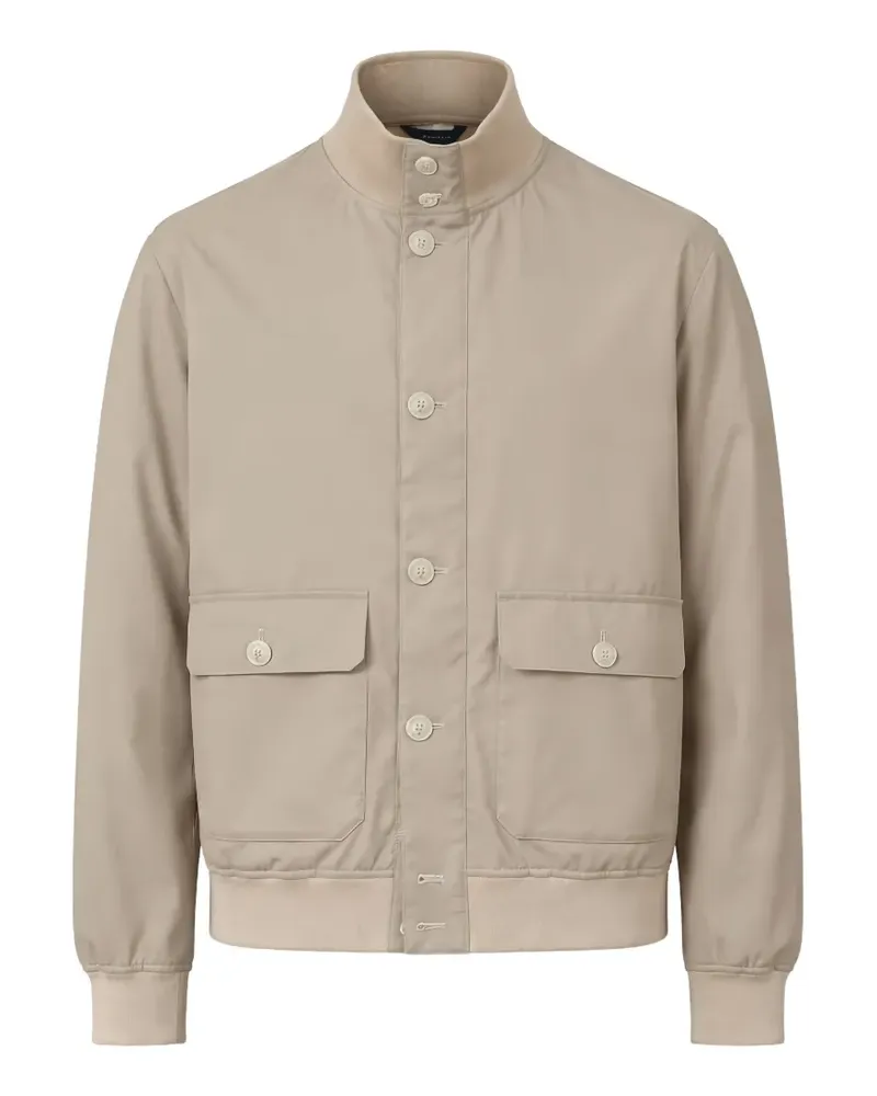 Tombolini button-up bomber jacket - Nude Nude