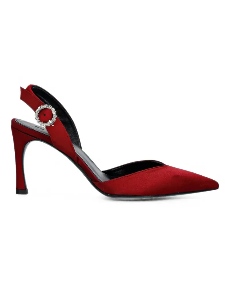 ROTATE Birger Christensen crystal-embellished heeled pumps Rot