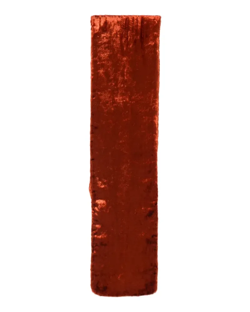 6397 Schal aus Crushed-Samt - Orange Orange