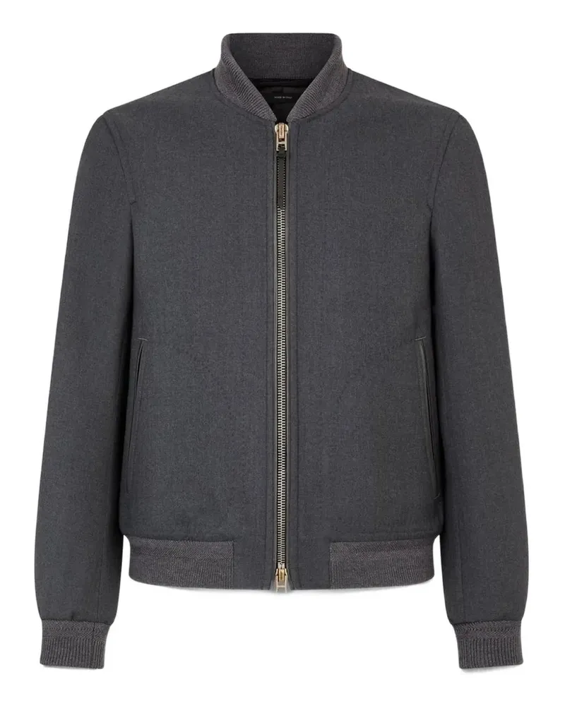 Tom Ford zip-up bomber jacket - Grau Grau