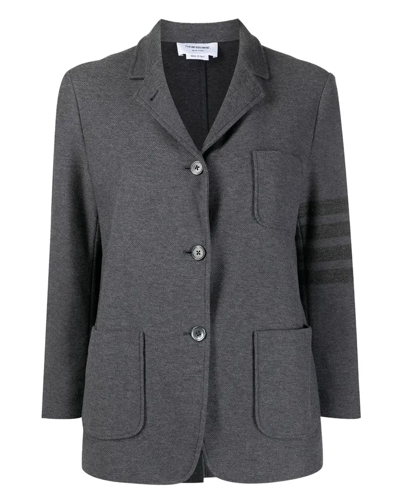 Thom Browne Jacke mit Streifen - Grau Grau