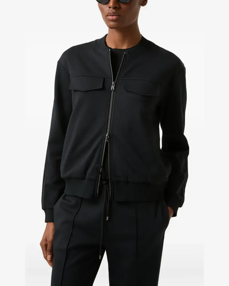 Bogner Nika Jacke mit Logo-Band und Rippbesatz - Schwarz Schwarz