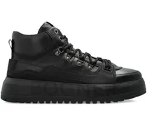 Sneakers mit Plateausohle - Schwarz