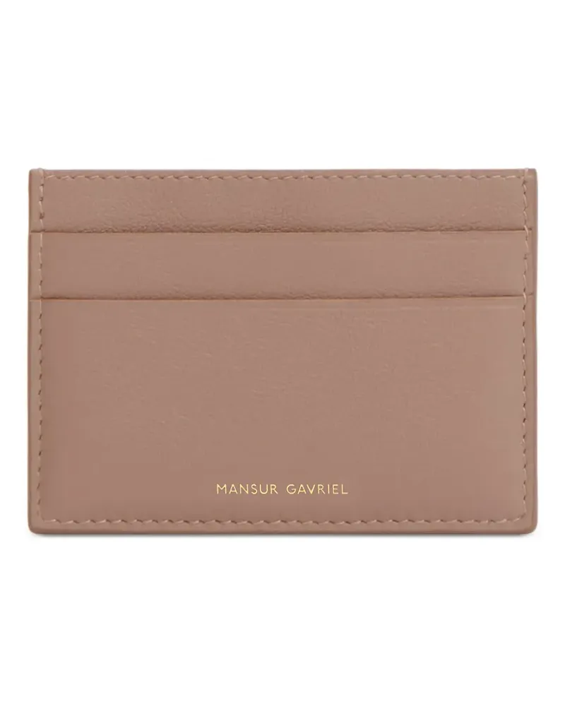 Mansur Gavriel Kartenetui mit Logo-Stempel - Nude Nude