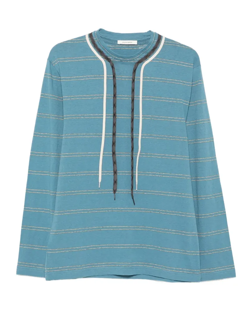 Craig Green Trek Lace T-Shirt mit Streifen - Blau Blau