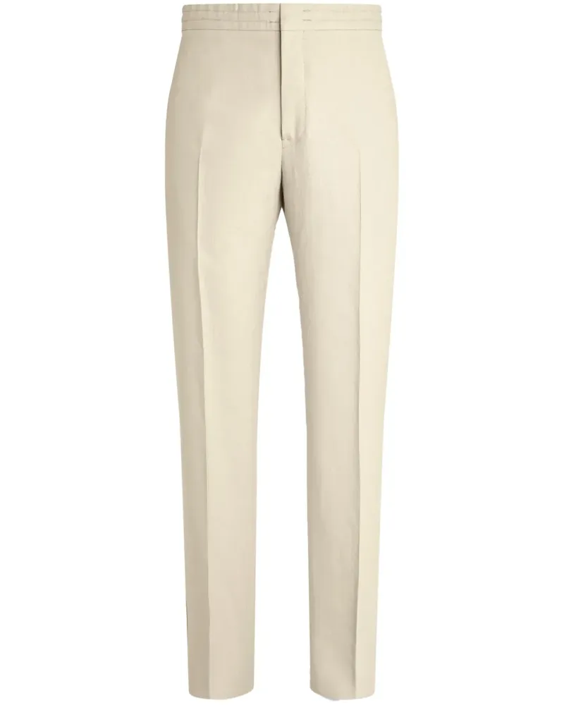 Ermenegildo Zegna Oasi Lino Hose - Weiß Weiß