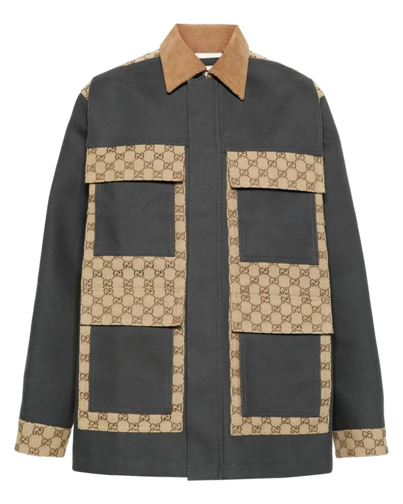 Gucci Jacke aus GG Supreme Canvas - Grau Grau