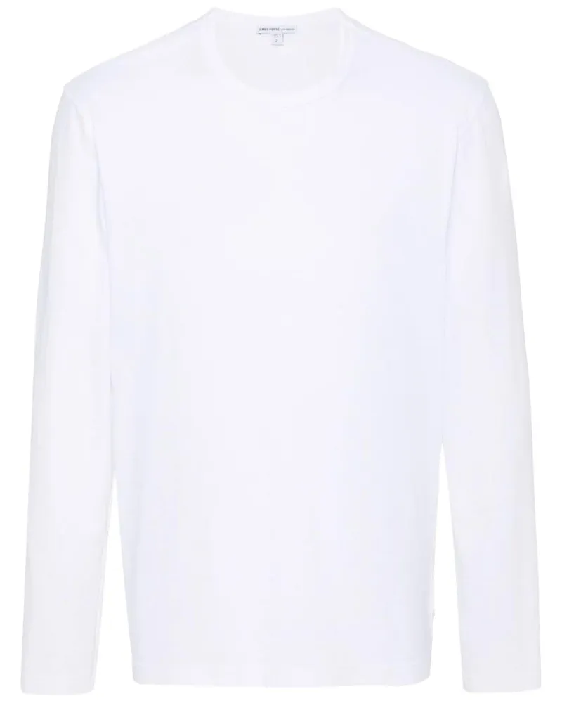 James Perse Klassisches Langarmshirt - Weiß Weiß