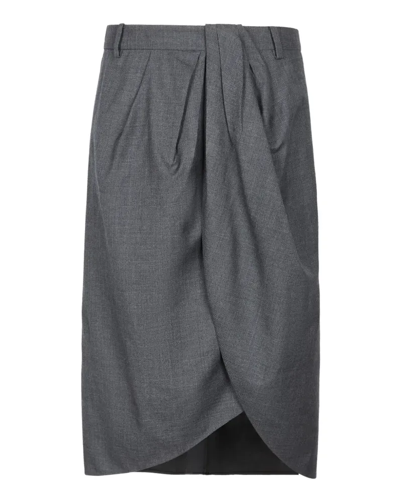 JNBY Asymmetrischer Midirock - Grau Grau