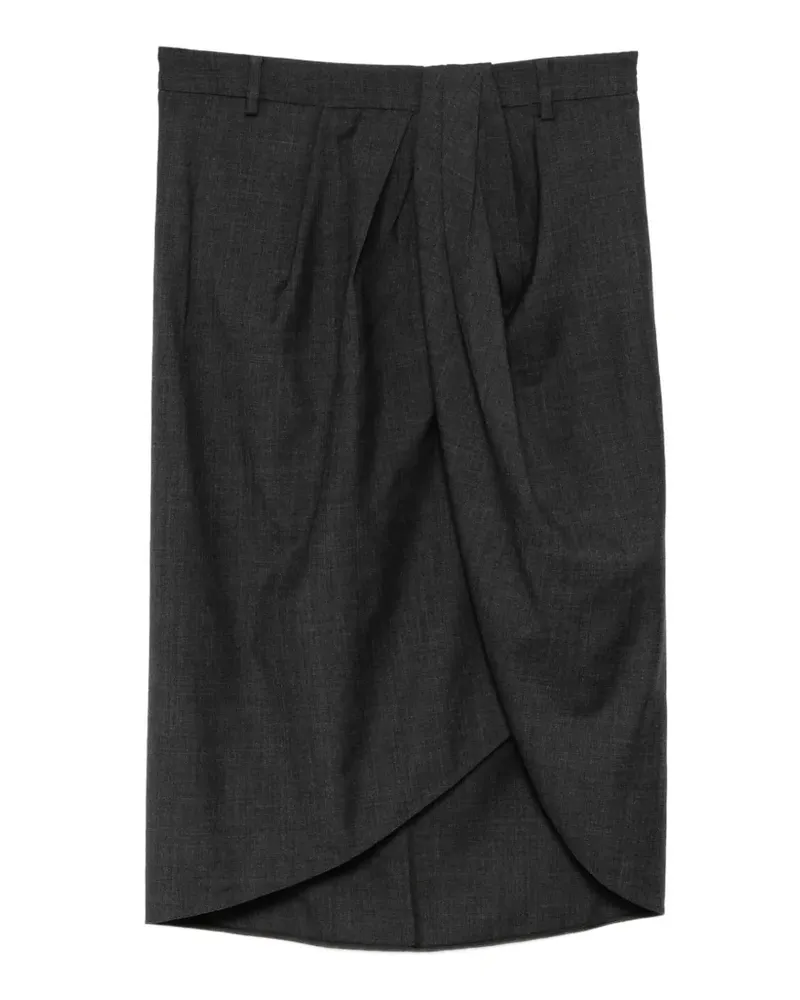 JNBY Asymmetrischer Midirock - Grau Grau