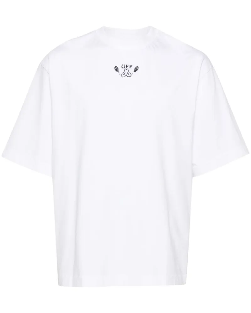 OFF-WHITE Arrows T-Shirt mit Bandana-Print - Weiß Weiß
