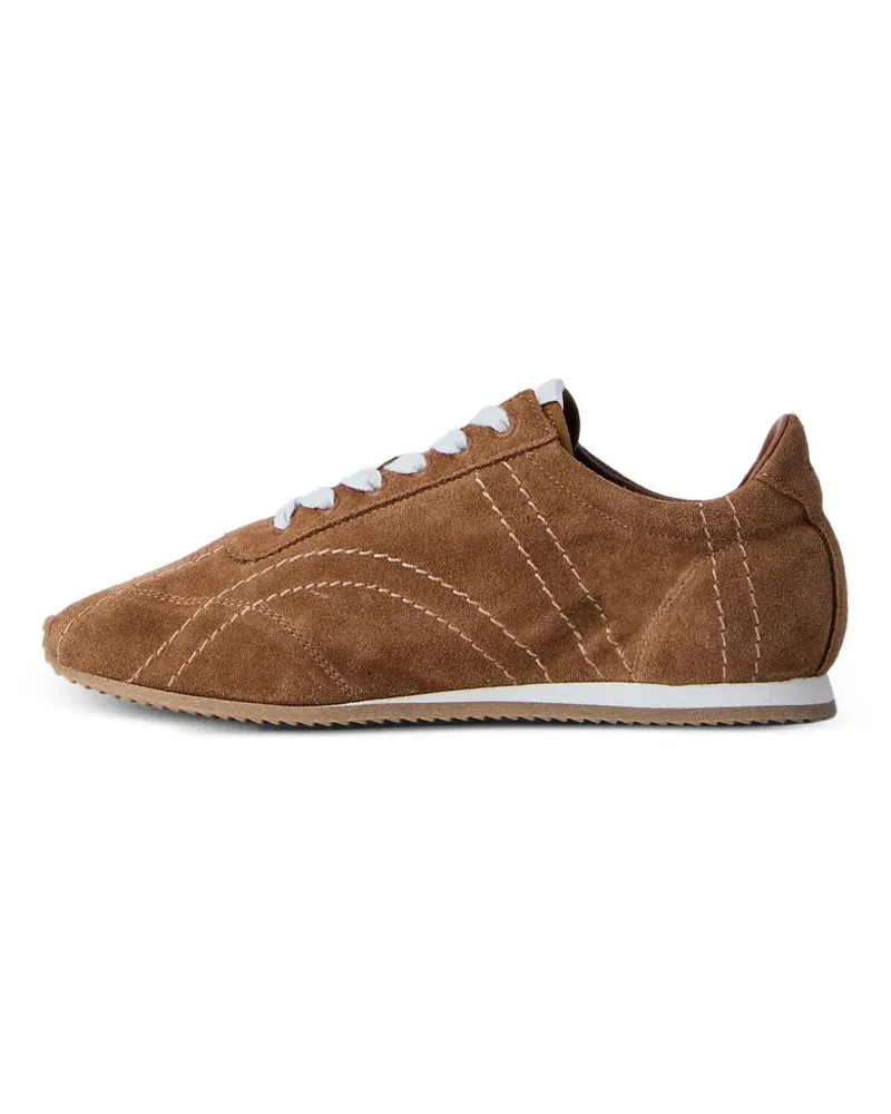 Totême Flex lace-up leather sneakers - Braun Braun