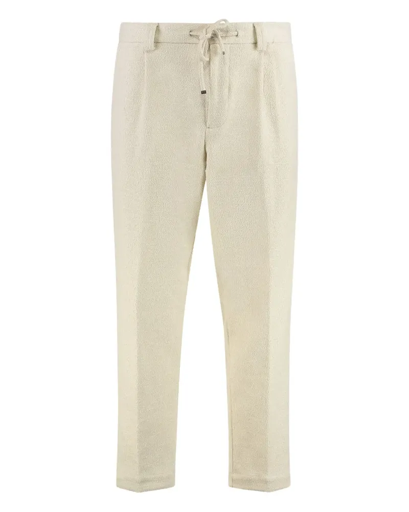 HUGO BOSS Strukturierte Hose mit Kordelzug - Nude Nude