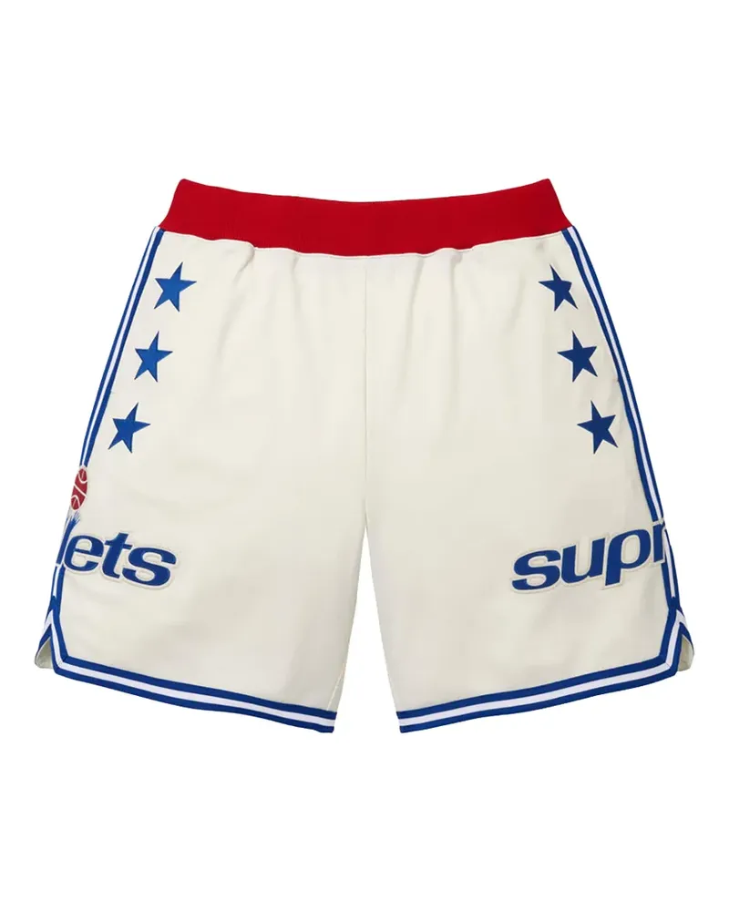 Supreme Being x Mitchell & Ness Teams Basketball-Shorts mit Stern-Print - Nude Nude
