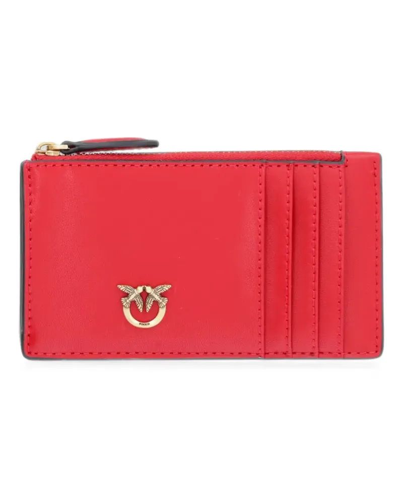 Pinko Love Birds zipped card holder - Rot Rot