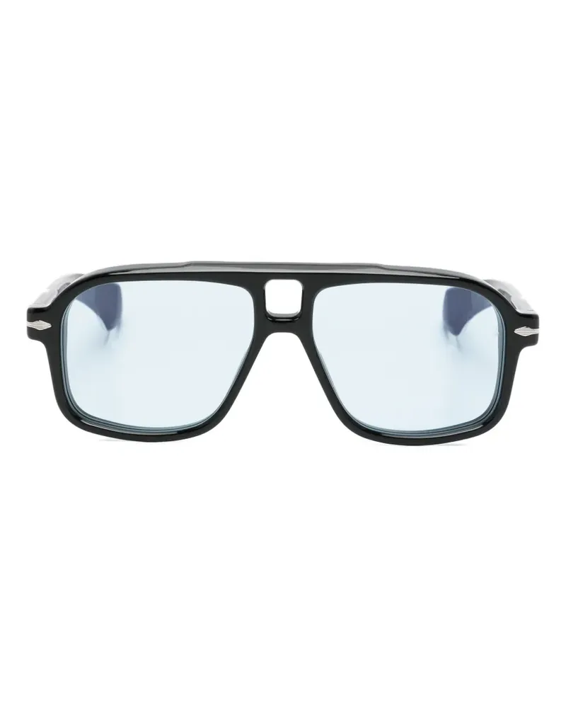 Jacques Marie Mage browline frame sunglasses - Schwarz Schwarz