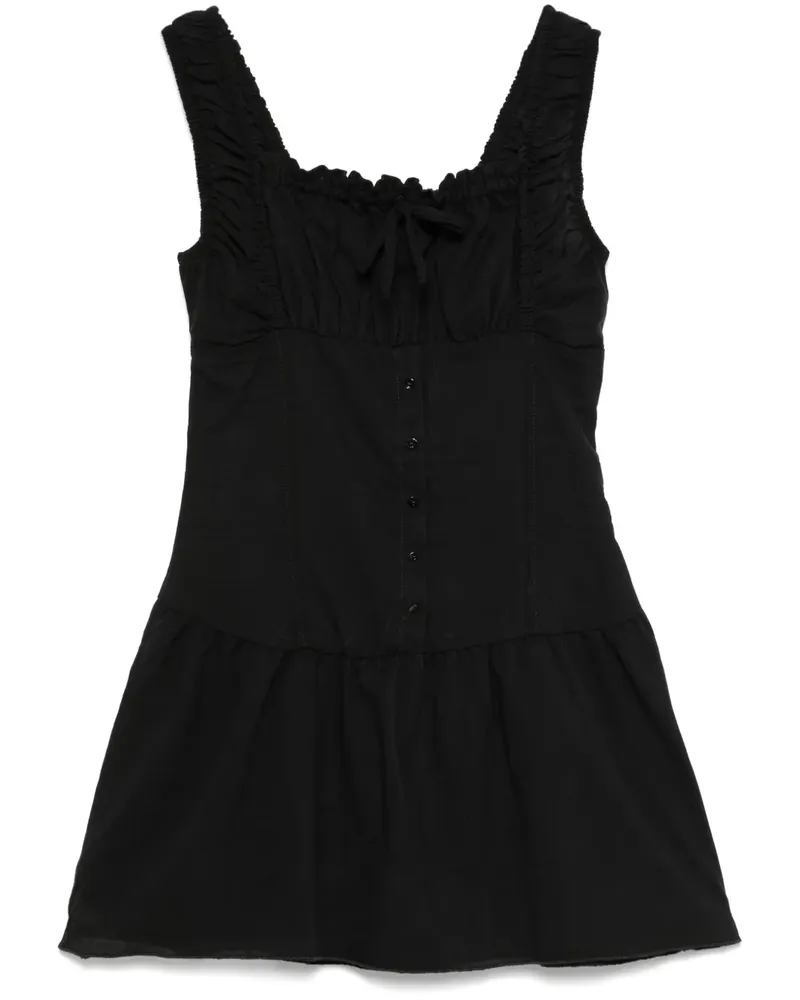 Frankies Bikinis Christa Minikleid - Schwarz Schwarz