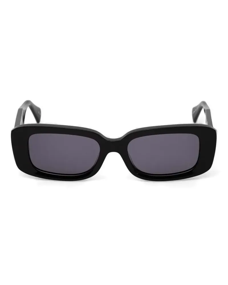 AllSaints Sonnenbrille mit eckigem Gestell - Schwarz Schwarz