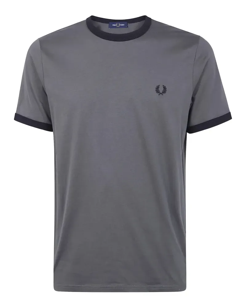 Fred Perry logo-embroidered T-shirt - Grau Grau