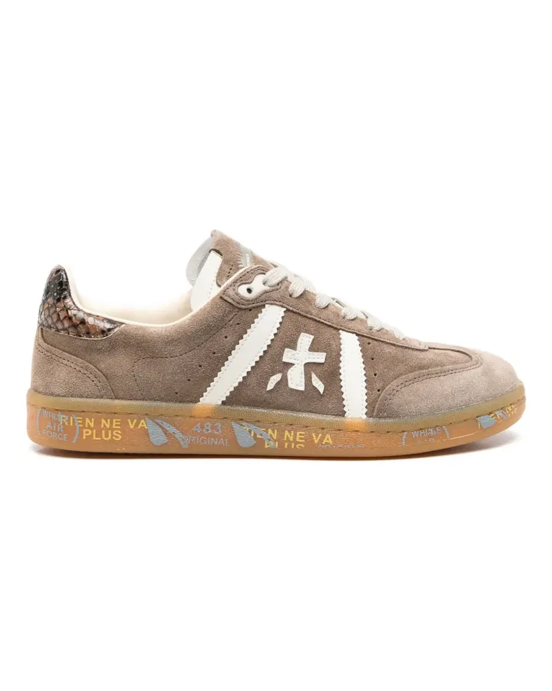Premiata Sneakers mit Logo-Patch - Nude Nude