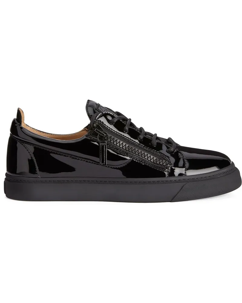 Giuseppe Zanotti Frankie Sneakers aus Lackleder - Schwarz Schwarz