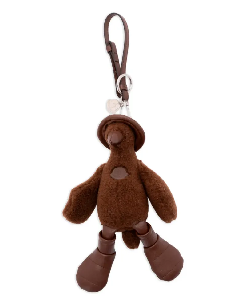 Moncler MonDuck textured keyring - Braun Braun