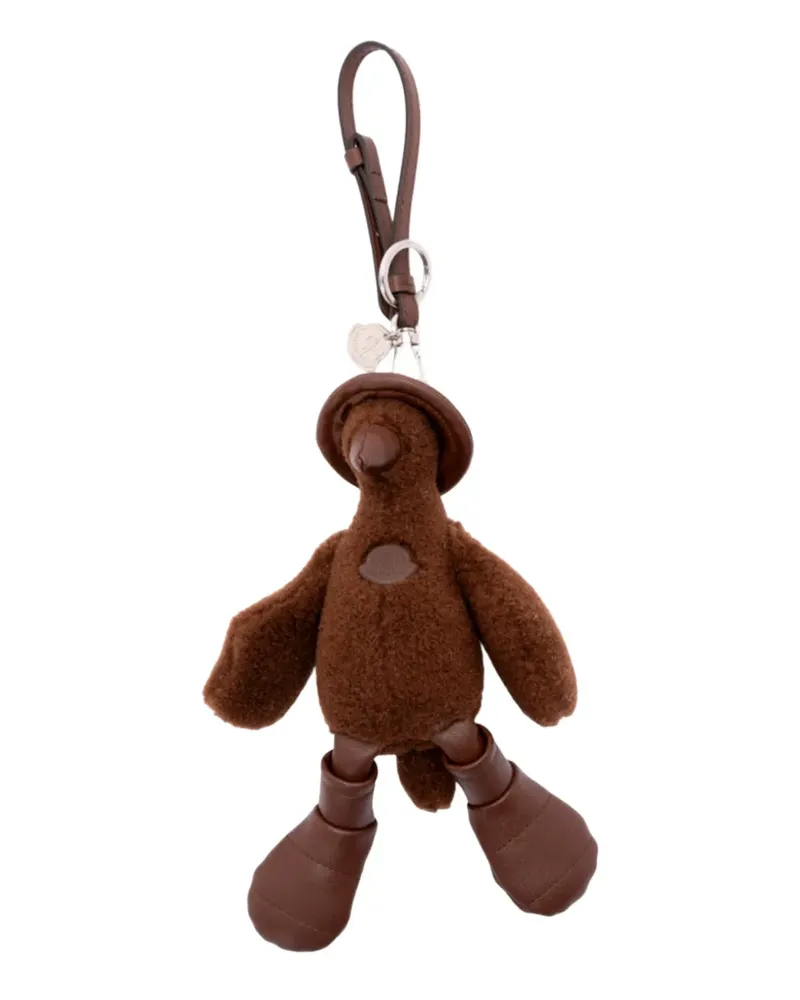 Moncler MonDuck textured keyring - Braun Braun