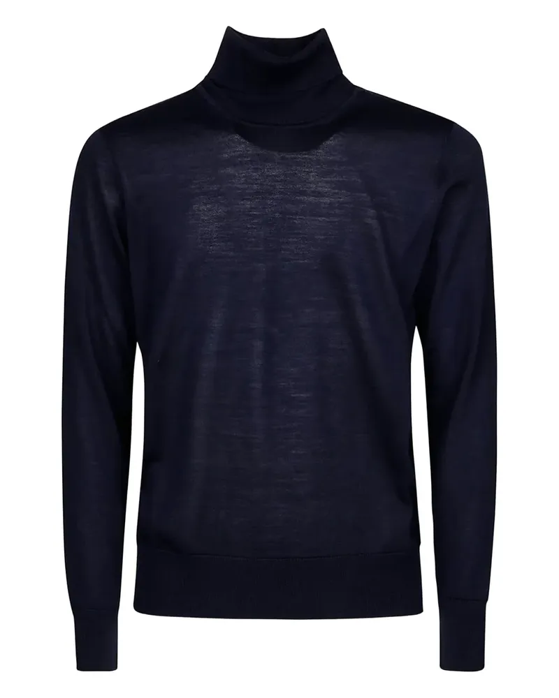 Alpha Industries Pullover mit Stehkragen - Blau Blau