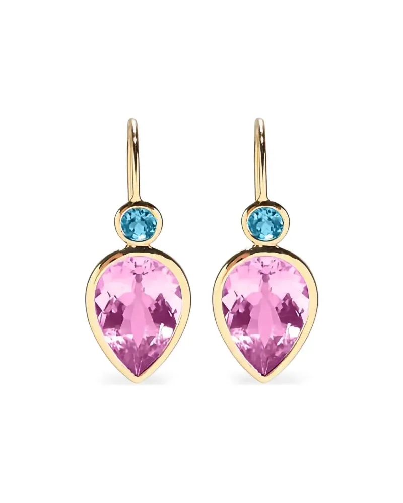 Lizzie Fortunato 14K yellow gold Hera topaz earrings Gold