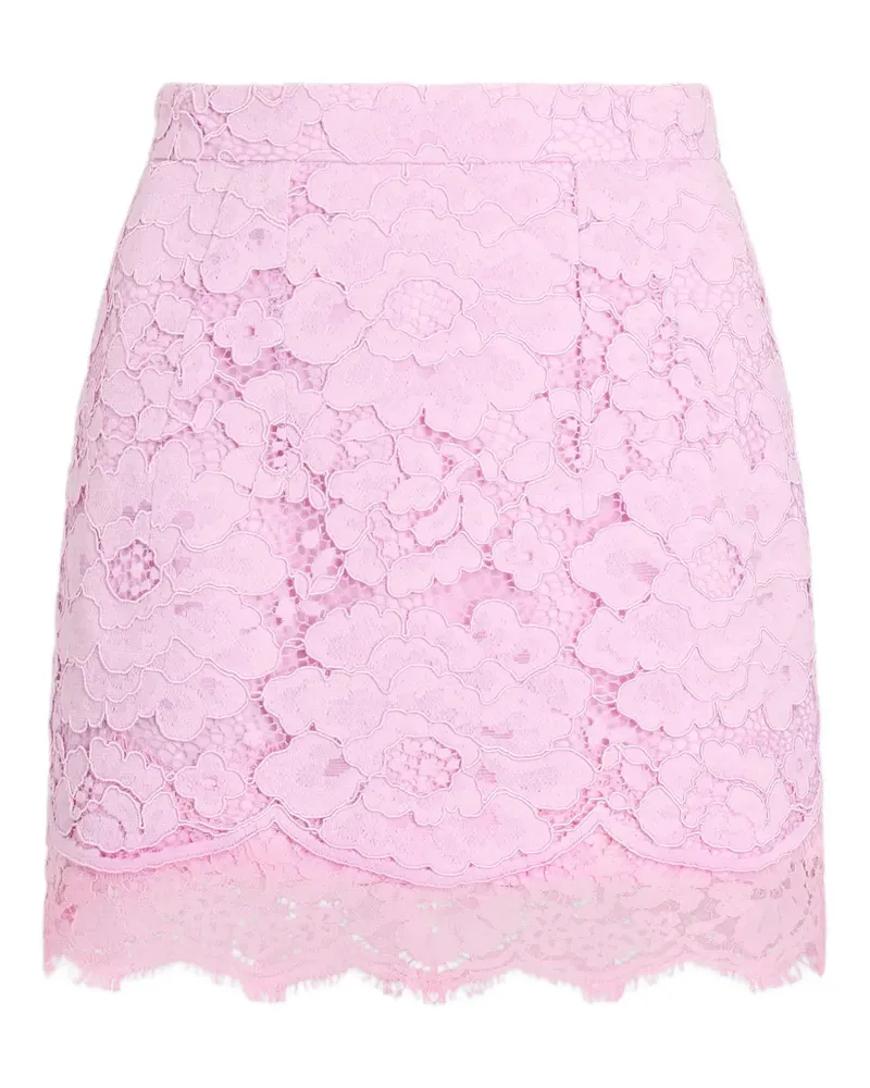 Patou Minirock aus Spitze - Rosa Rosa