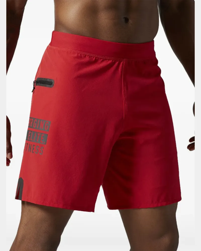 Reebok Joggingshorts mit grafischem Print - Rot Rot