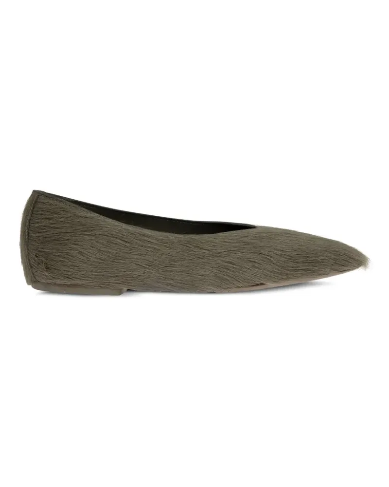 Rick Owens Ballerinas mit eckiger Kappe - Grau Grau