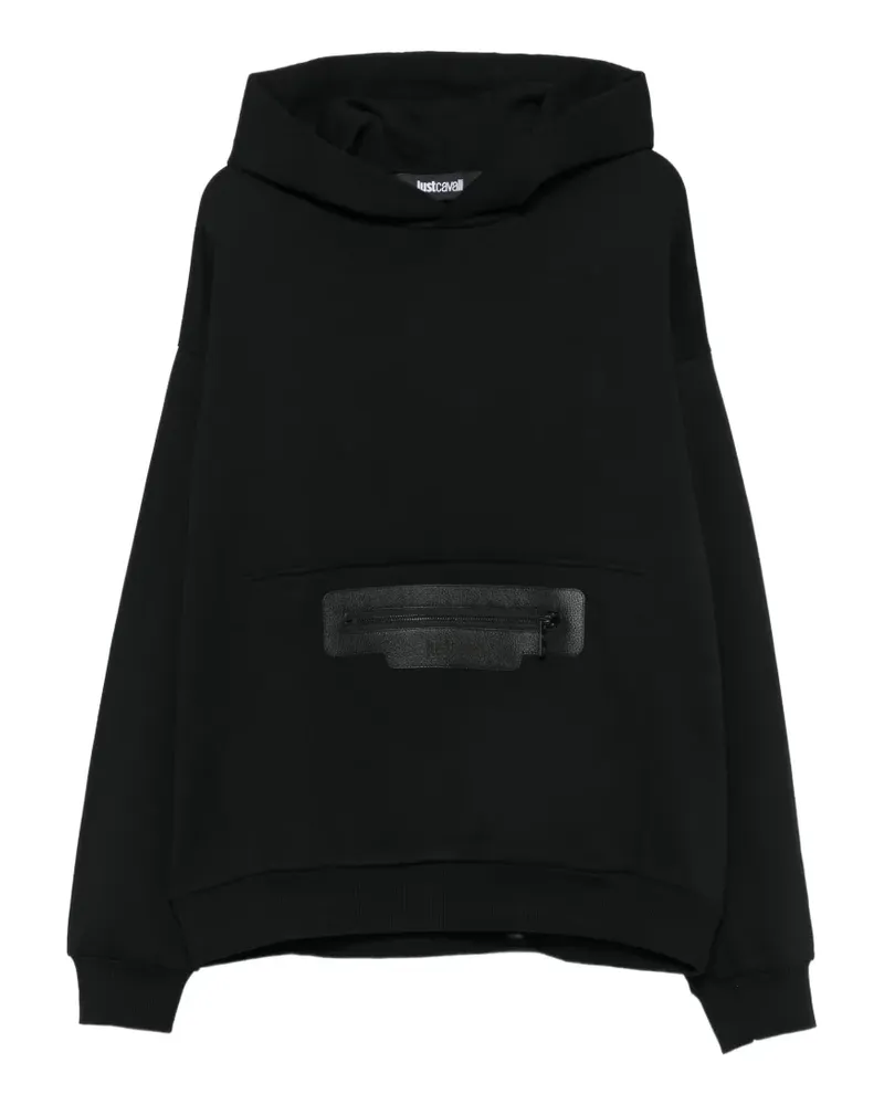 Just Cavalli Hoodie mit aufgesetzten Taschen - Schwarz Schwarz