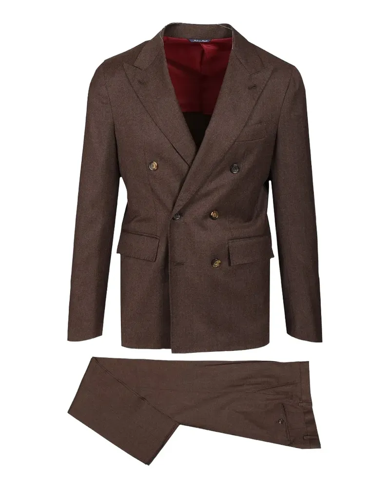 Al Duca D’Aosta 1902 double-breasted flannel suit - Braun Braun