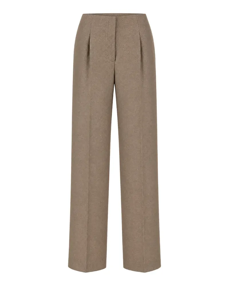 PT TORINO Hose mit Bundfalten - Braun Braun