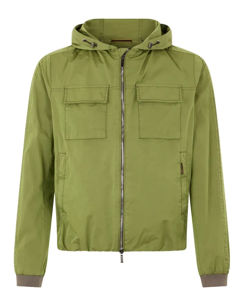 MOORER hooded zip jacket - Grün Grün
