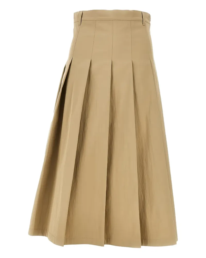 Max Mara pleated midi skirt - Nude Nude
