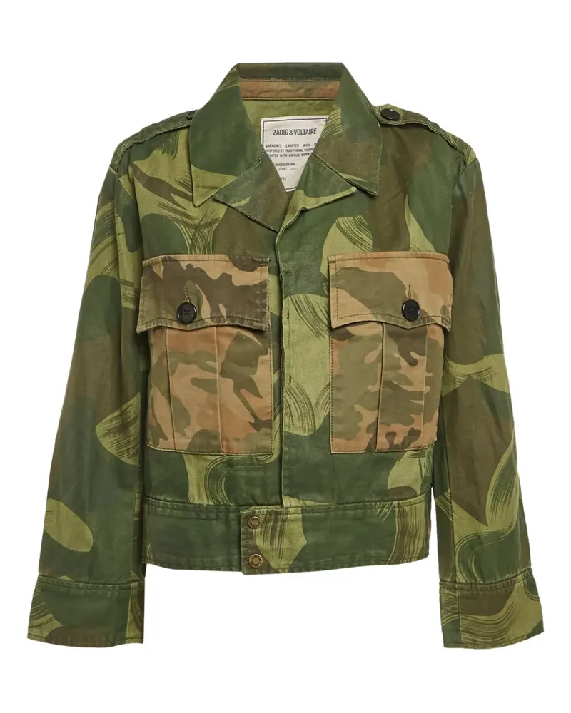 Zadig & Voltaire Pre-owned Jacke mit Camouflage-Print - Grün Grün