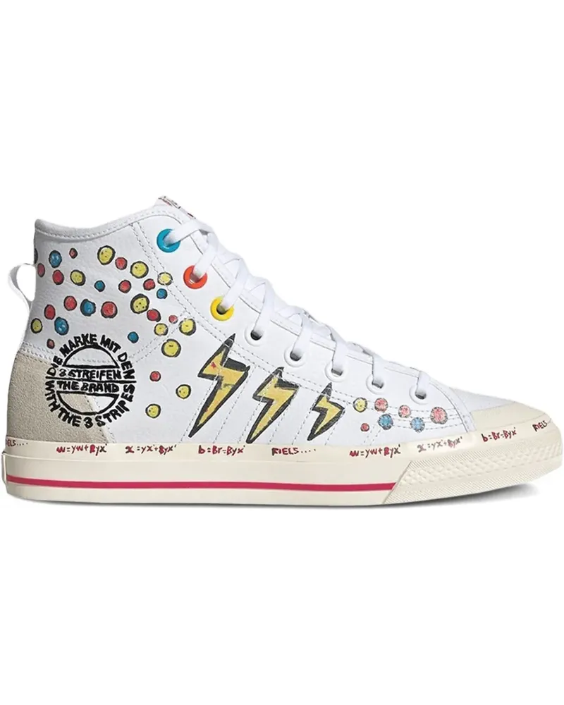 adidas Nizza RF "Kasing Lung x Mickey Mouse" High-Top-Sneakers - Weiß Weiß