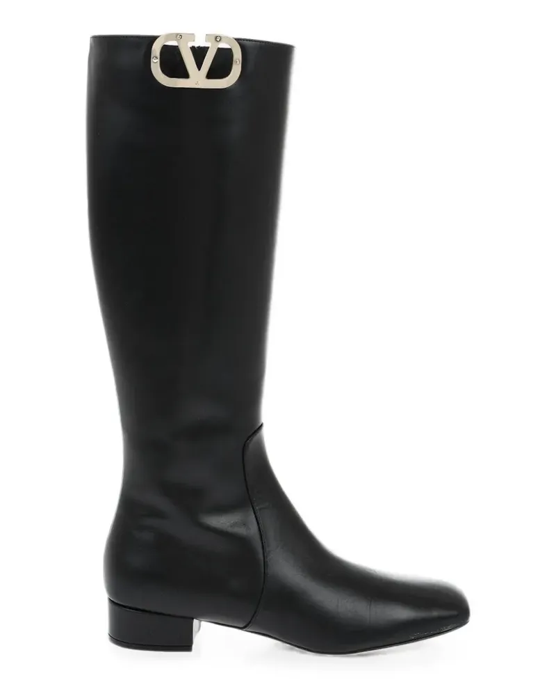 Valentino Garavani VLogo Signature knee-high boots - Schwarz Schwarz