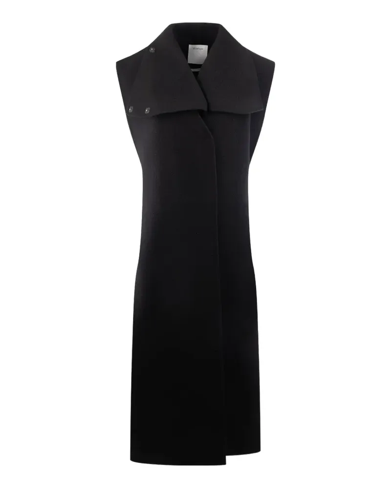 SPORTMAX Ärmelloser Oversized-Mantel - Schwarz Schwarz