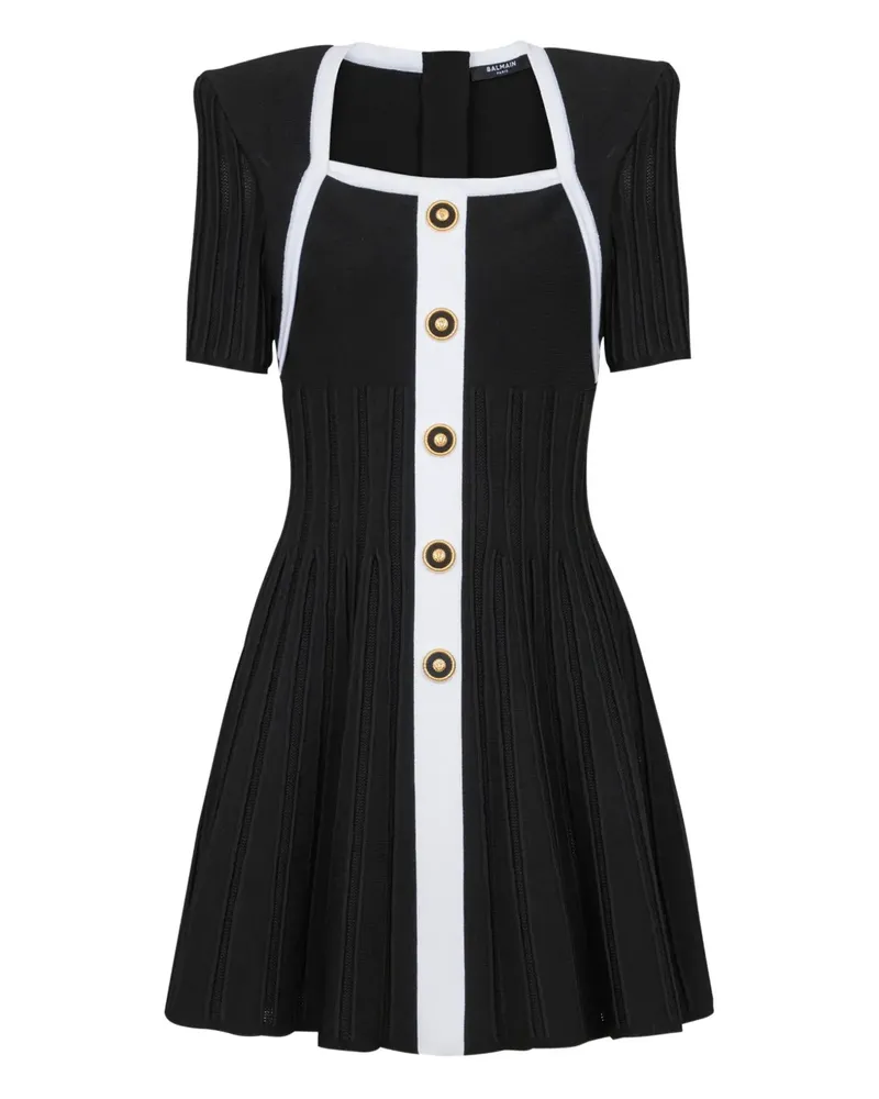 Balmain Gestricktes Minikleid - Schwarz Schwarz