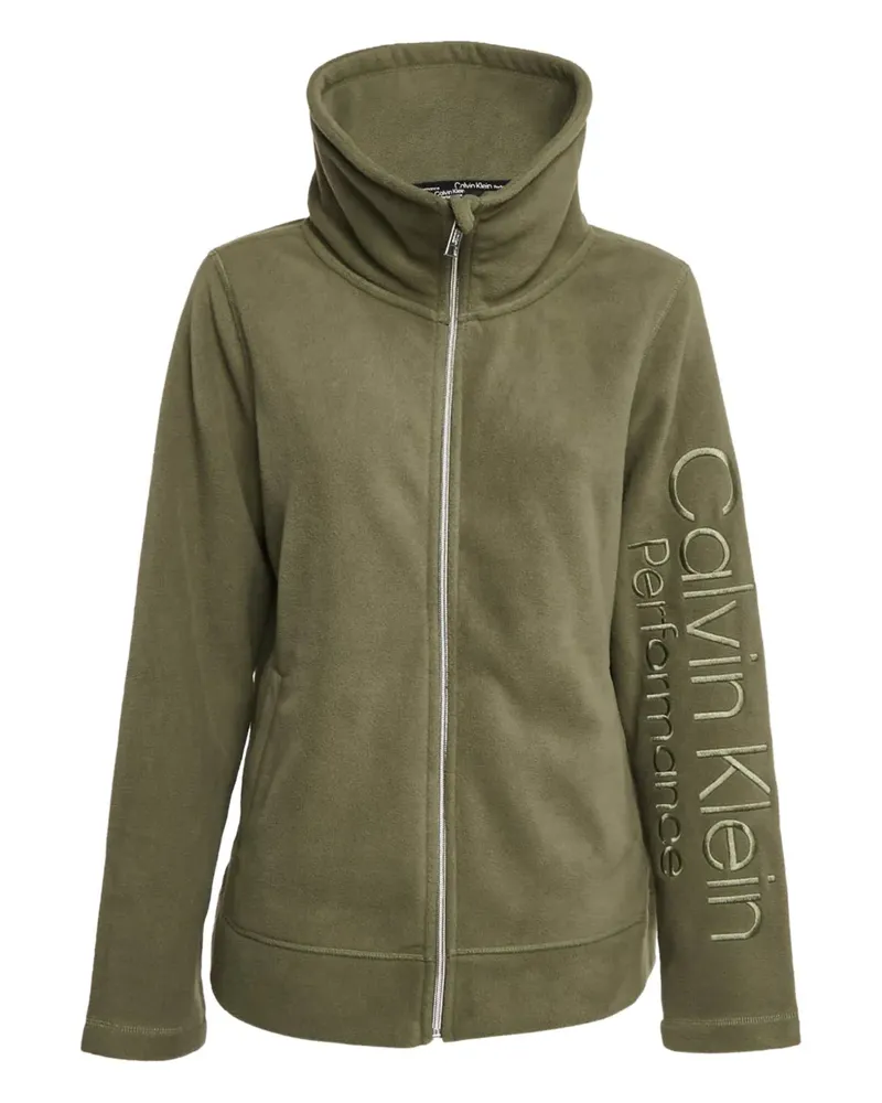 Calvin Klein Jacke mit Logo-Stickerei - Grün Grün