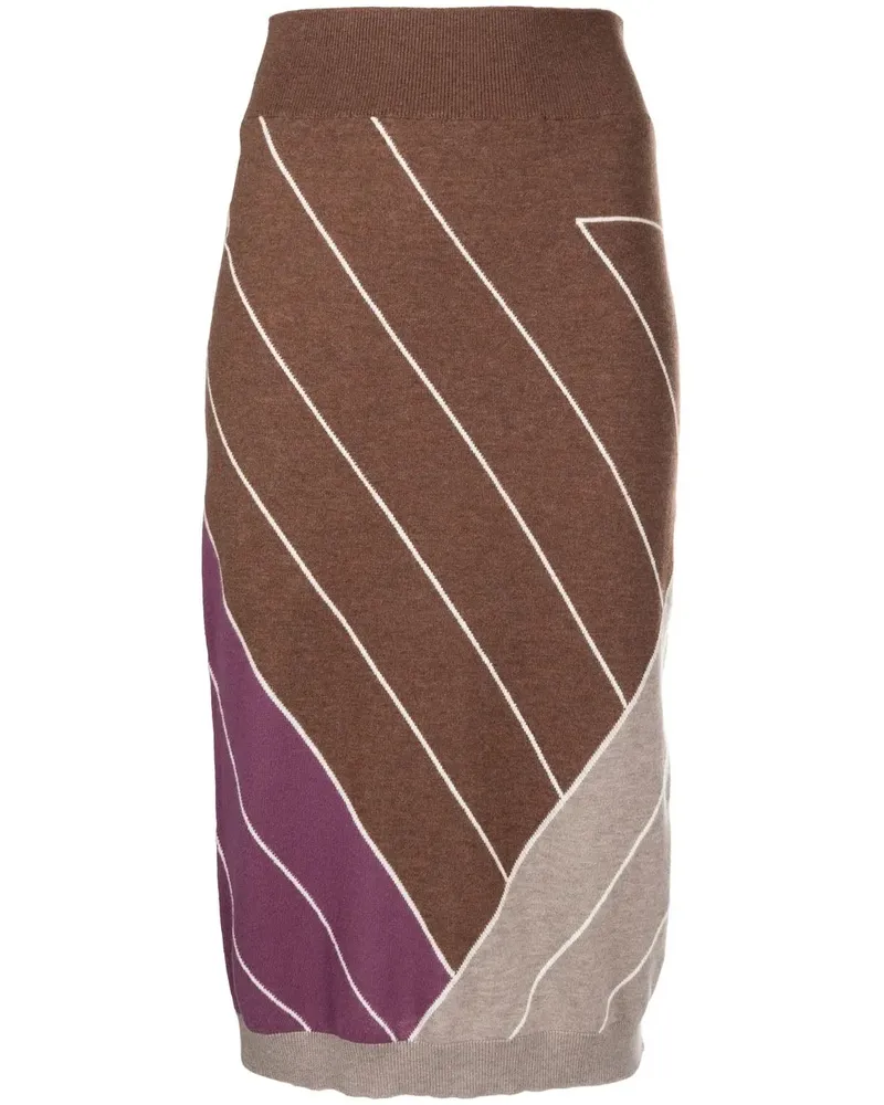 Stella McCartney Rock mit geometrischem Muster - Braun Braun
