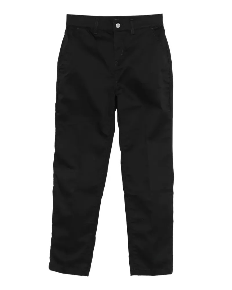 Liu Jo logo-patch trousers - Schwarz Schwarz