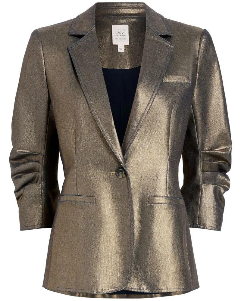Cinq à Sept Khloe Blazer - Gold Gold