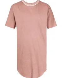 Boris Bidjan Saberi Langes Mellow Rose T-Shirt Rot